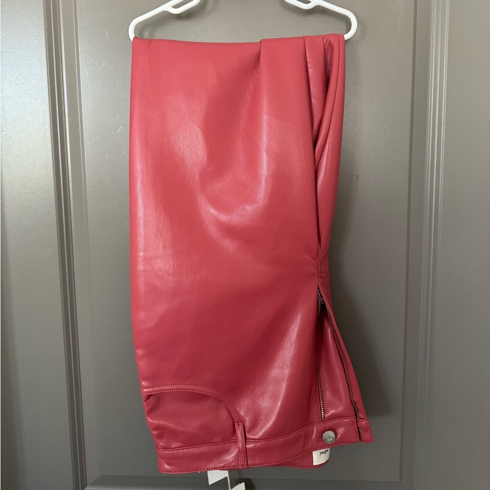 The Wilfred Melina leather pants sz 16 tall pink